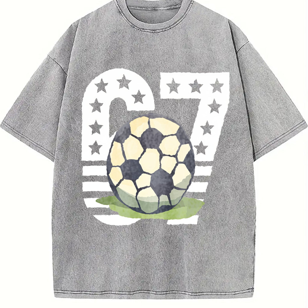 Global Soccer Fan Vintage Washed T-Shirt product image 5