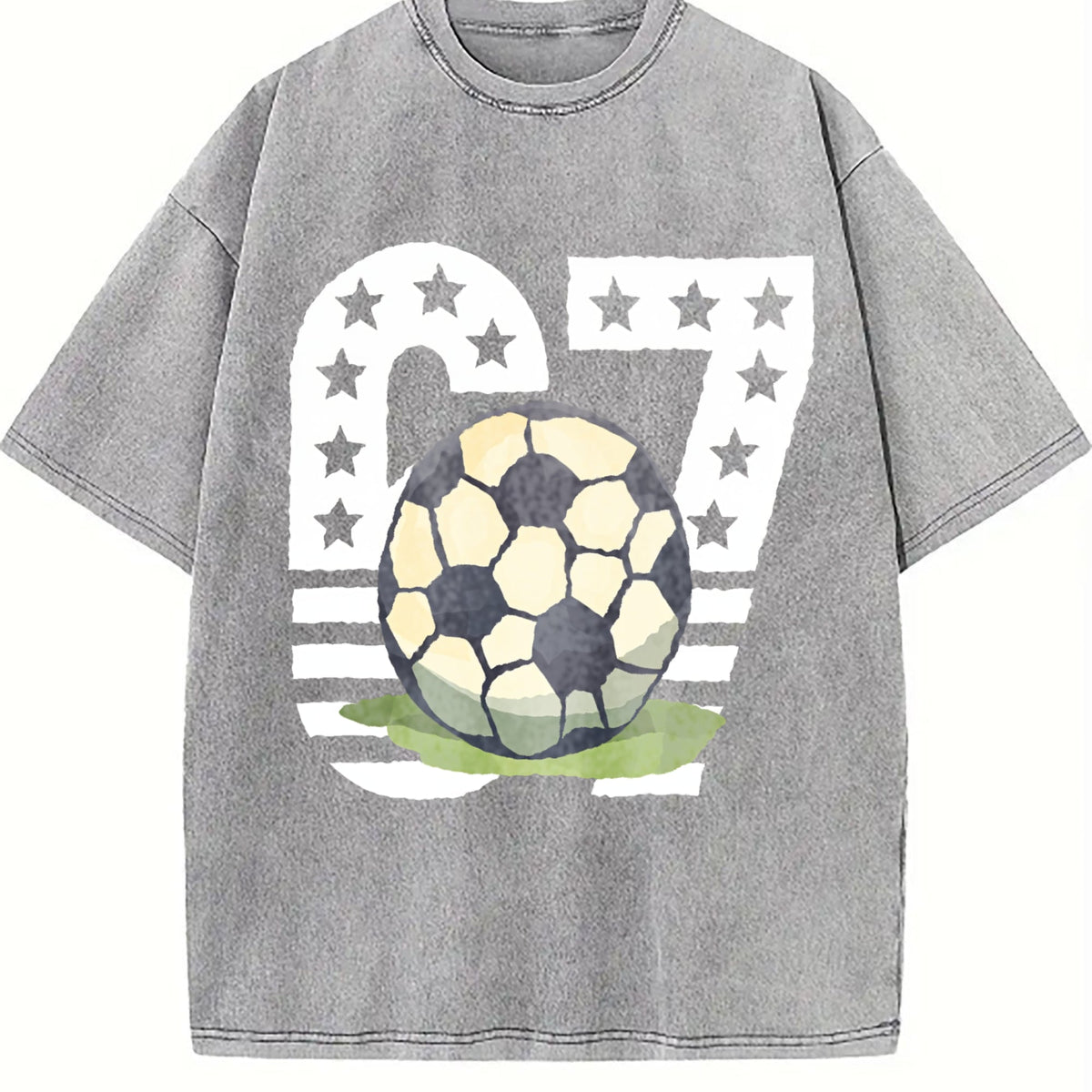 Global Soccer Fan Vintage Washed T-Shirt product image 5
