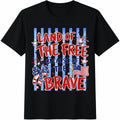 Land Of The Free Because Of Brave Cotton T-Shirt product image 1