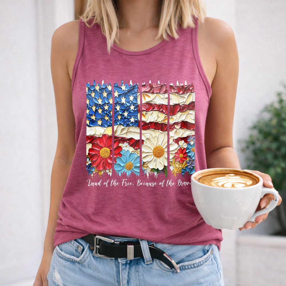 American Flag Women's Tank Top
