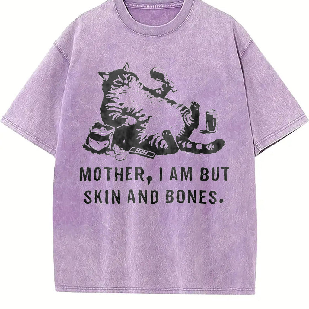 Funny Cat Mom Vintage Washed T-Shirt product image 6