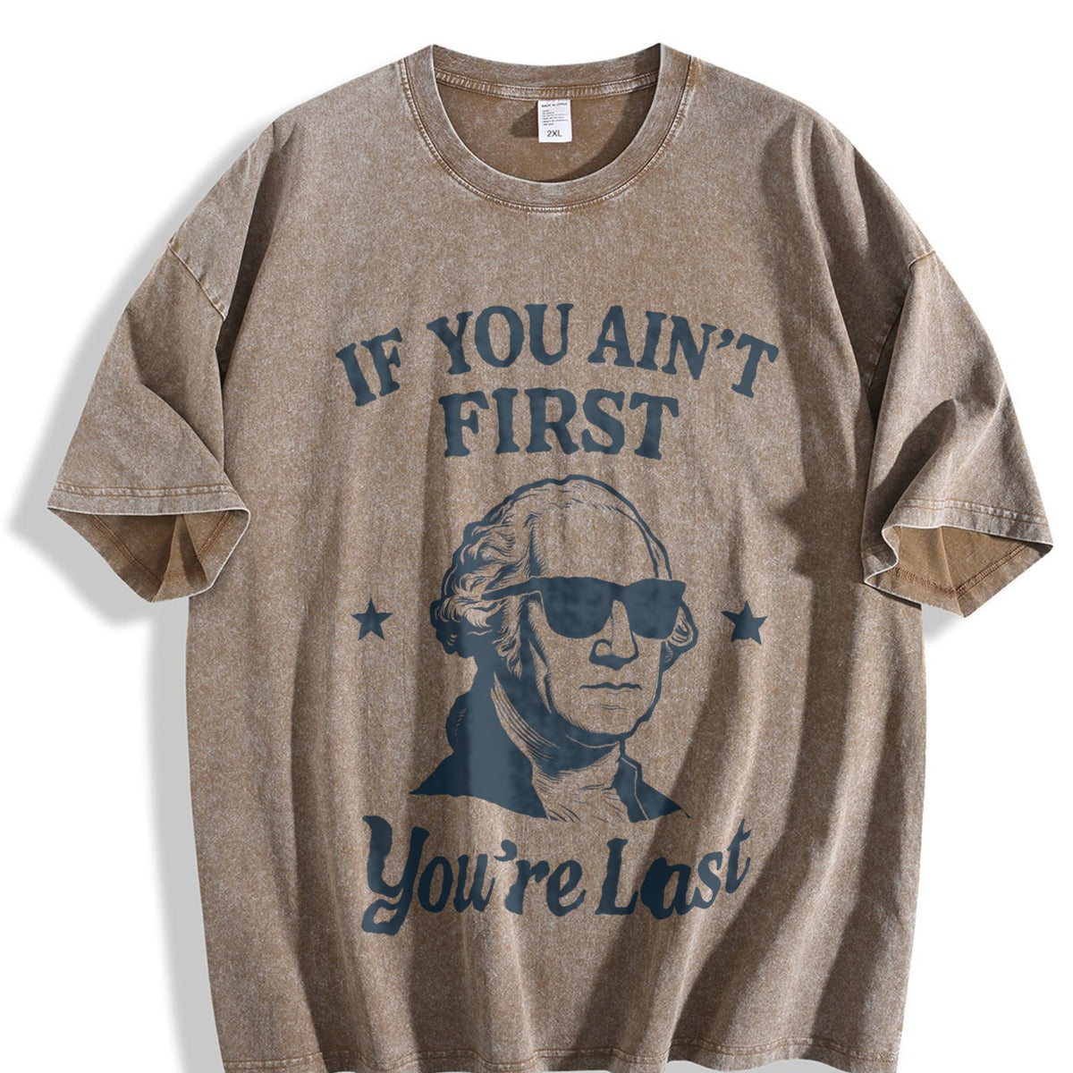 If You Ain't First You're Last Vintage Washed T-Shirt product image 3