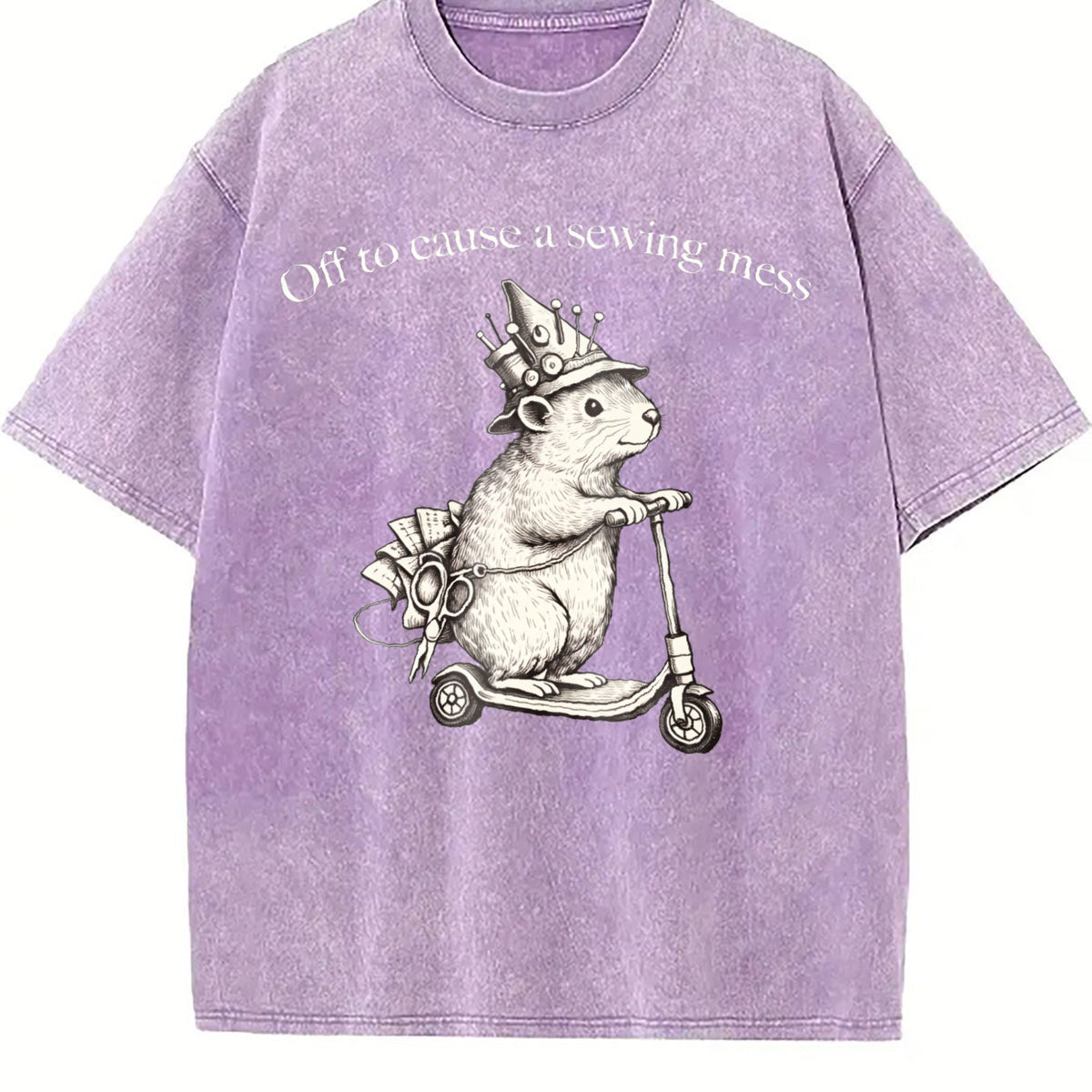 Funny Sewing Vintage Washed T-Shirt product image 6