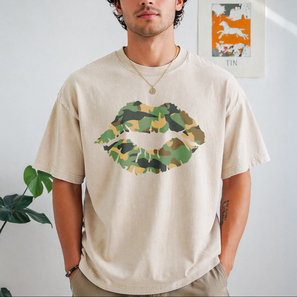 Camo Lip Vintage Washed T-Shirt product image 8