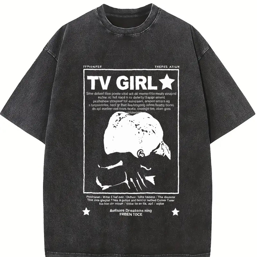 Y2K Tv Girl Lovers Rock Song Vintage Washed T-Shirt product image 2