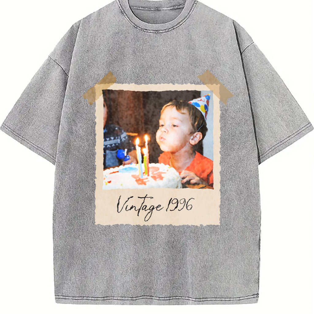 Photo And Year Vintage Washed T-Shirt product image 5