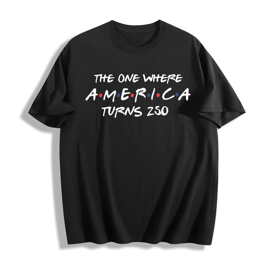 4th Of July America 250th Anniversary Cotton T-Shirt product image 1
