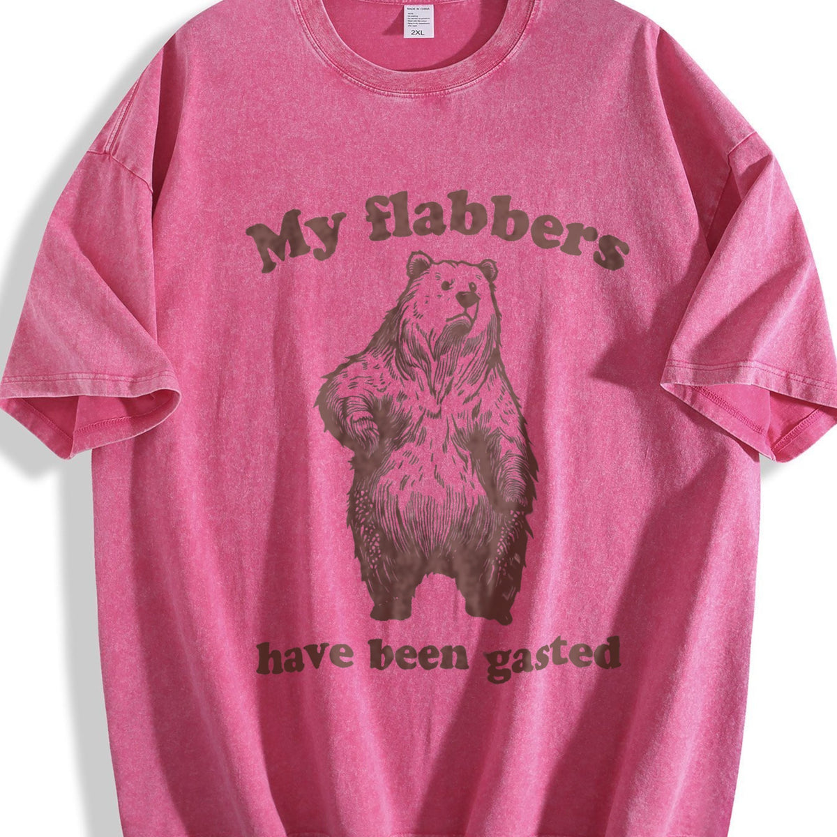 Funny Shocked Bear 90s Vintage Washed T-Shirt product image 7