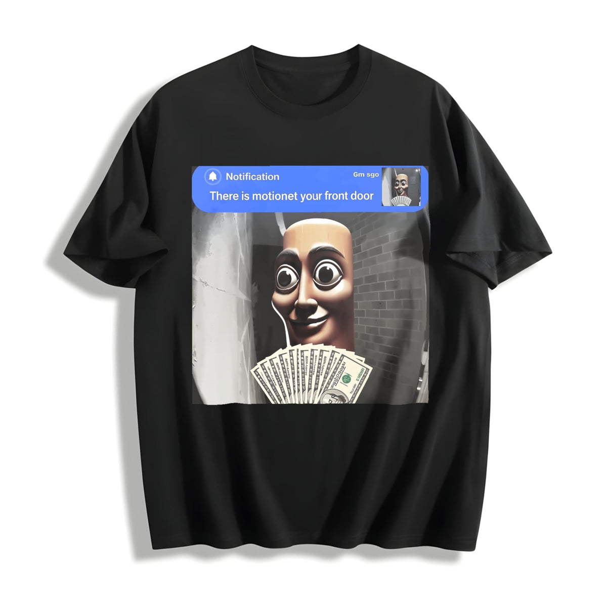 There Is Motion At Your Front Door Tung Sahur Meme Cotton product image 1