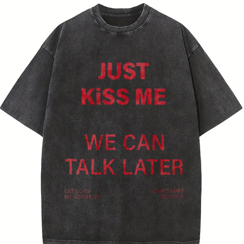 Just Text Vintage Washed T-Shirt product image 2
