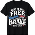 Land Of The Free Because Of Brave Cotton T-Shirt product image 1