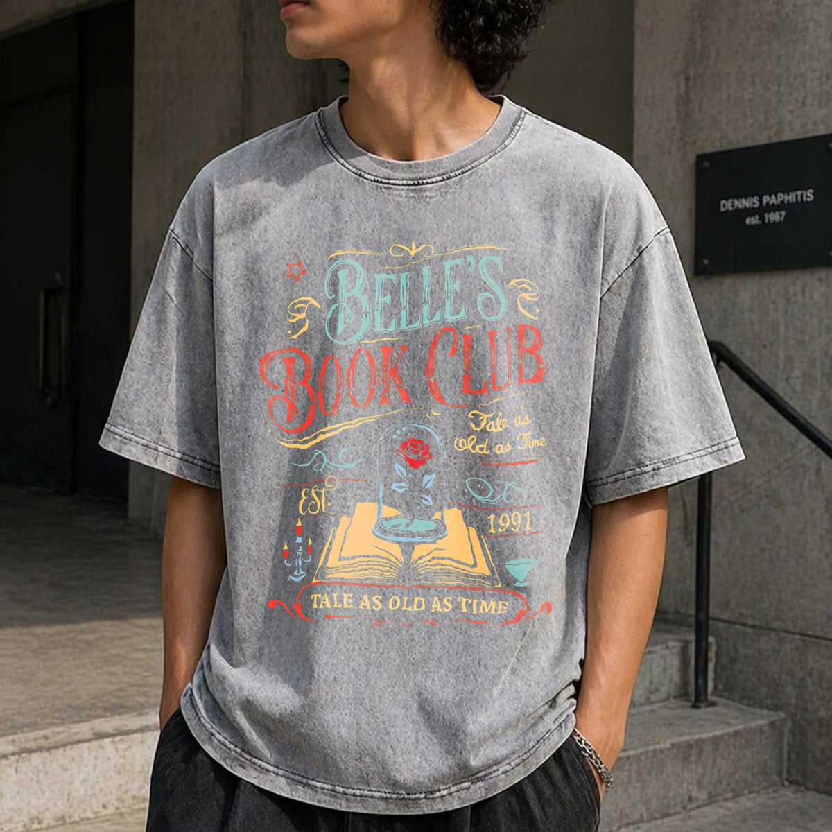 Disney Belle Book Club Vintage Washed T-Shirt product image 5