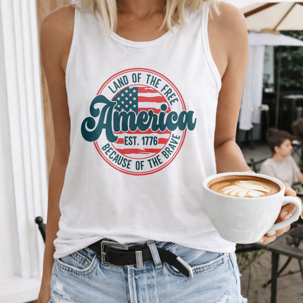 America Land Of Free Women's Tank Top