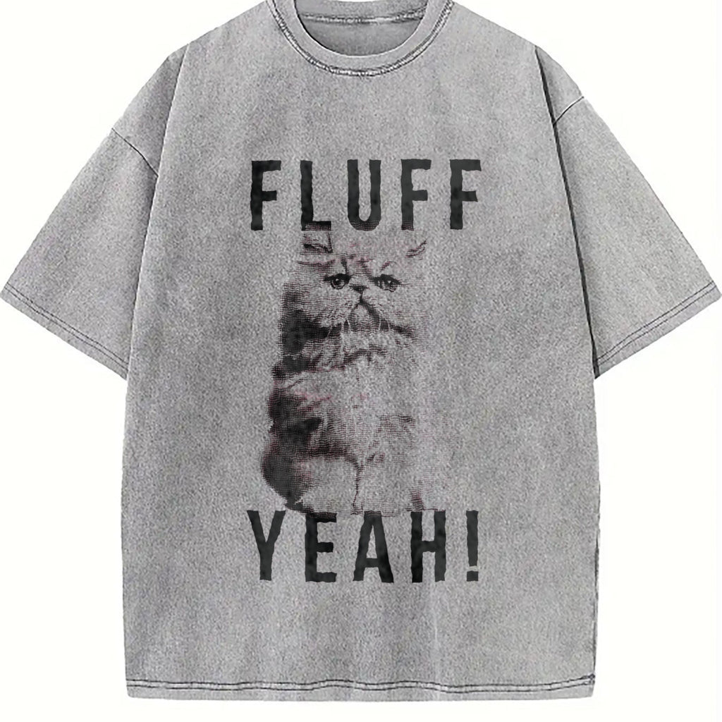 Fluff Yeah Funny Kitty Cat Animal Lover For Ladies Vintage product image 5