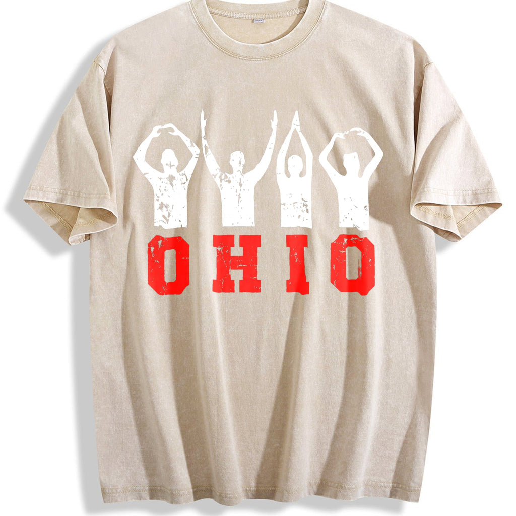 Ohio State Pride - Ohioan With Bold Red Letters Vintage product image 1