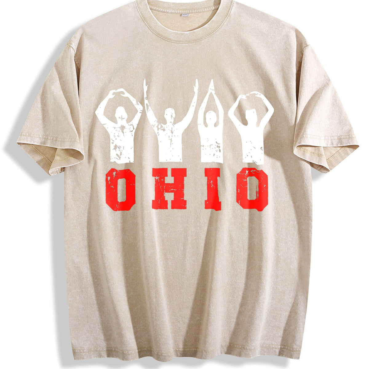 Ohio State Pride - Ohioan With Bold Red Letters Vintage product image 1