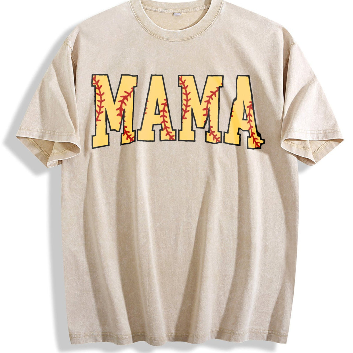 Cute Softball Mama Vintage Washed T-Shirt product image 1