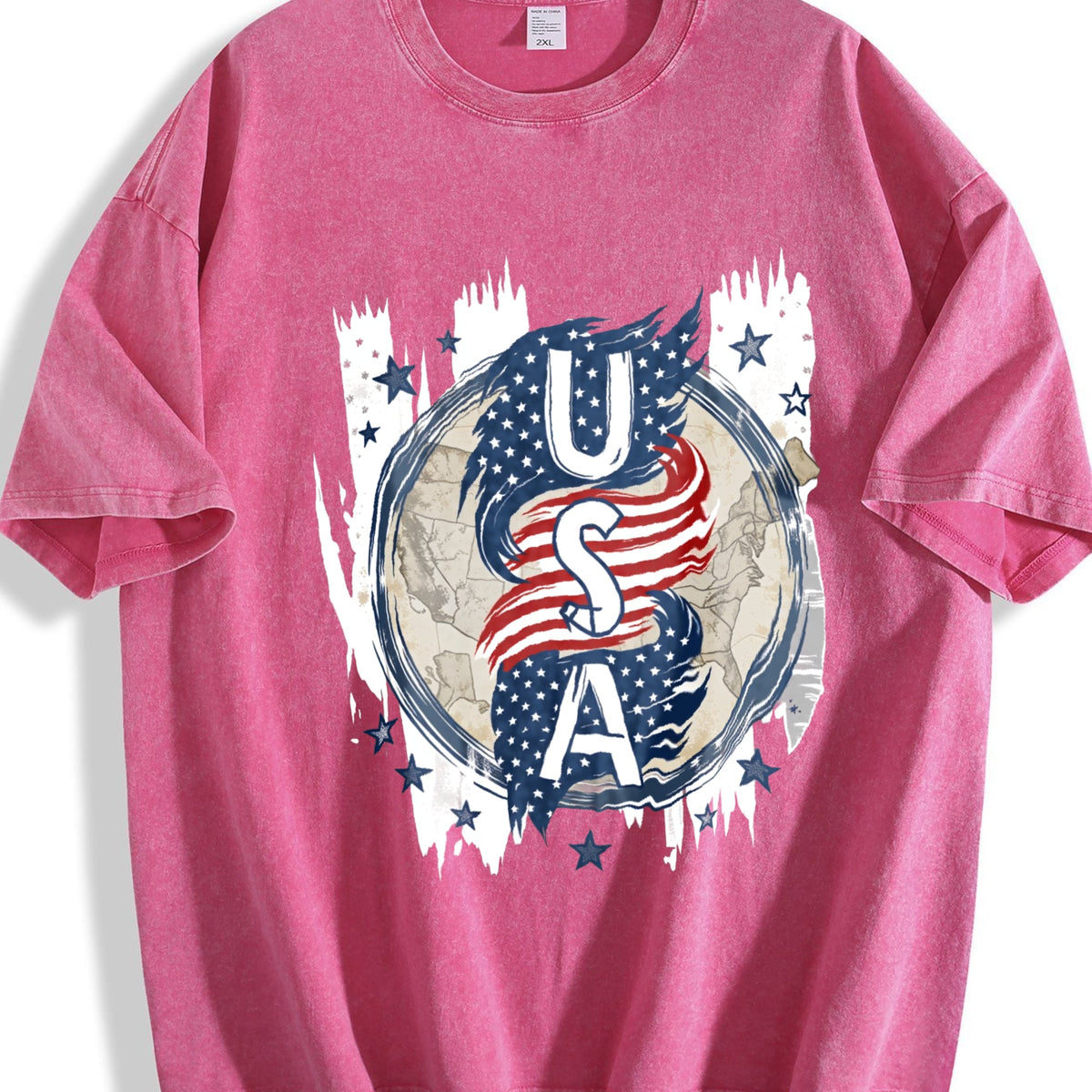 Explorer Statement With Vertical USA Flag And Grunge product image 7