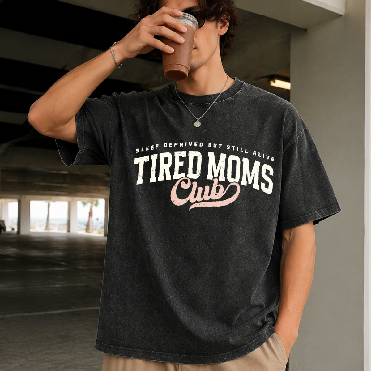 Tired Moms Club Vintage Washed T-Shirt product image 9