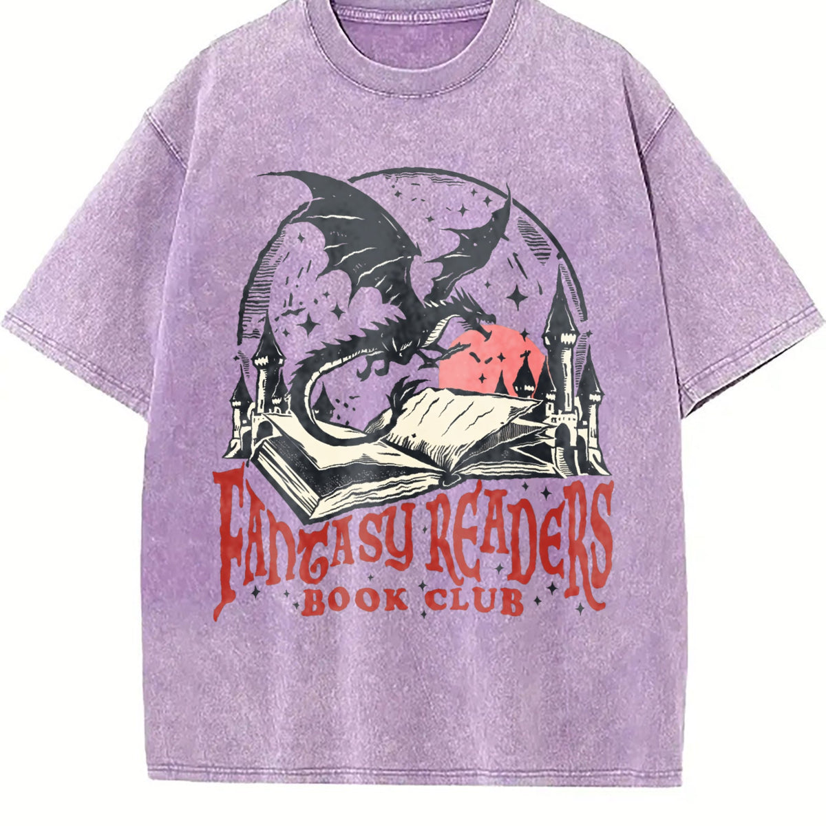 Fantasy Readers Book Club 90s Vintage Washed T-Shirt product image 6