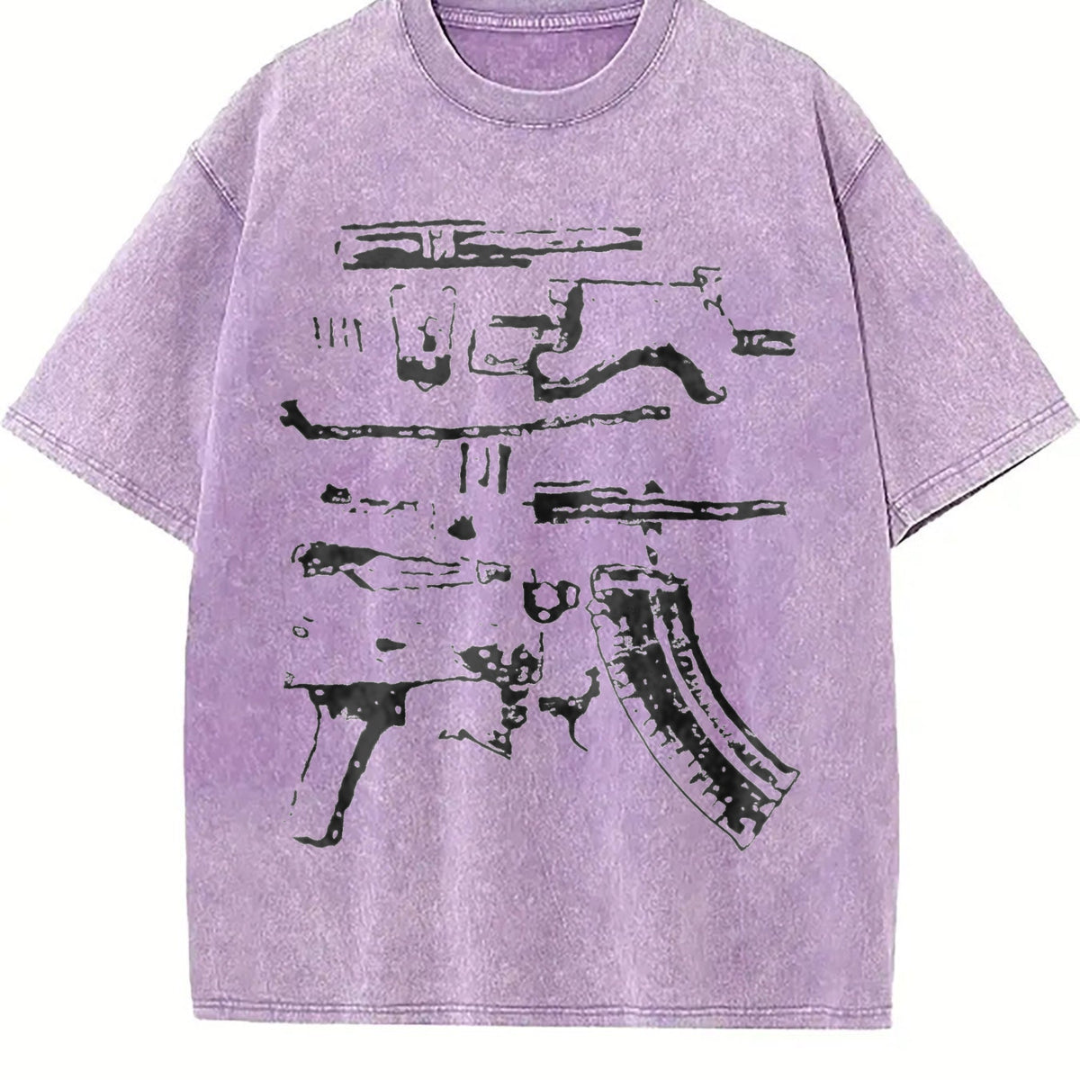 In Draco We Trust Gun Vintage Washed T-Shirt product image 6