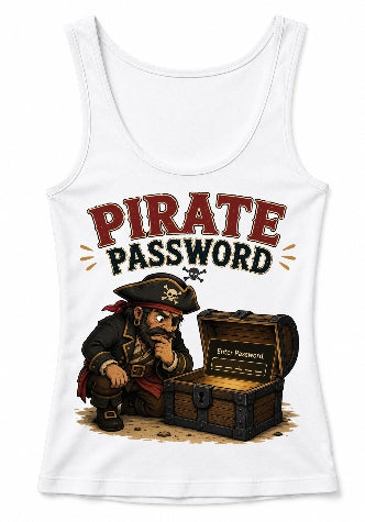 Pirate Password Treasure Chest Security Humor