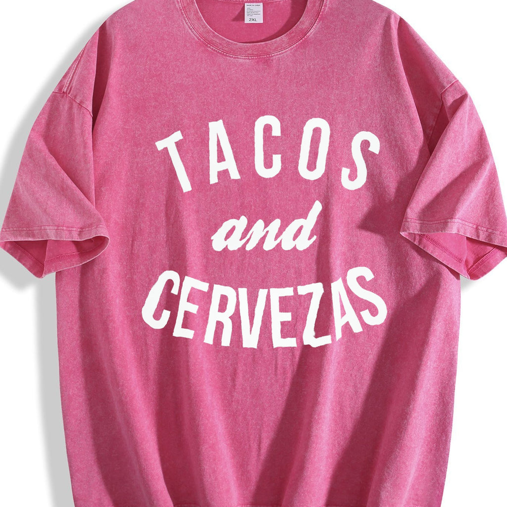 Tacos And Cervezas Funny Vintage Washed T-Shirt product image 7