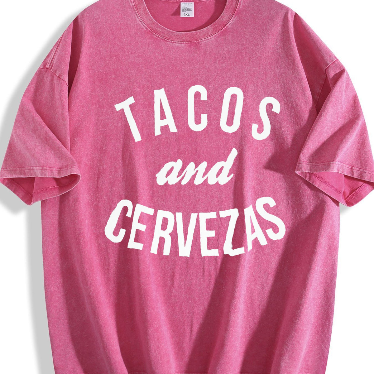 Tacos And Cervezas Funny Vintage Washed T-Shirt product image 7