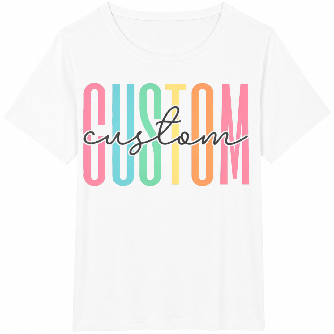 Text Teacher School Profession Matching Team Cotton T-Shirt product image 2