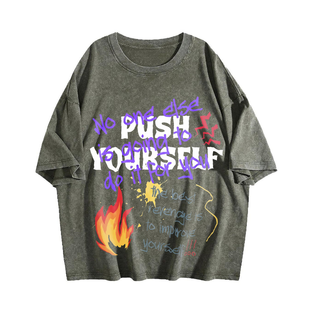 Push Yourself Vintage Washed T-Shirt product image 4