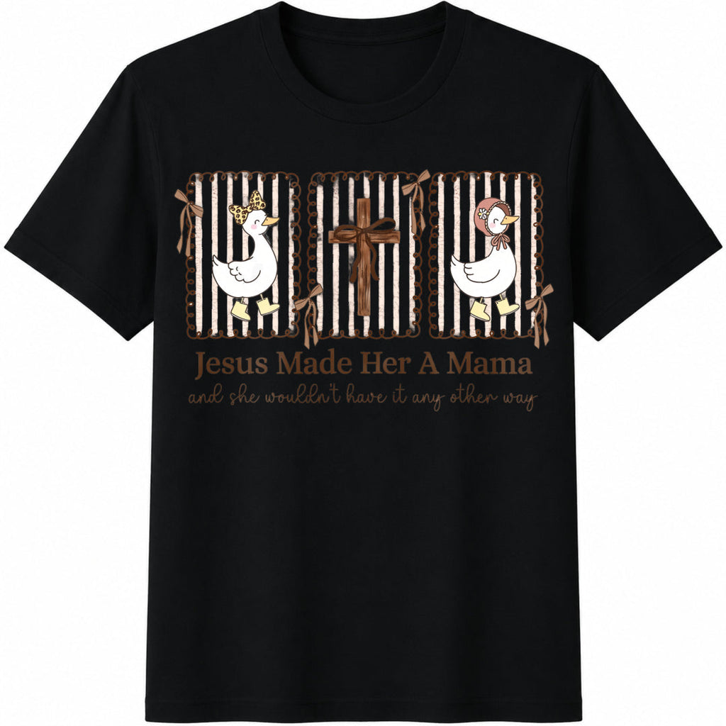 Jesus Made Her A Mama Cotton T-Shirt product image 1