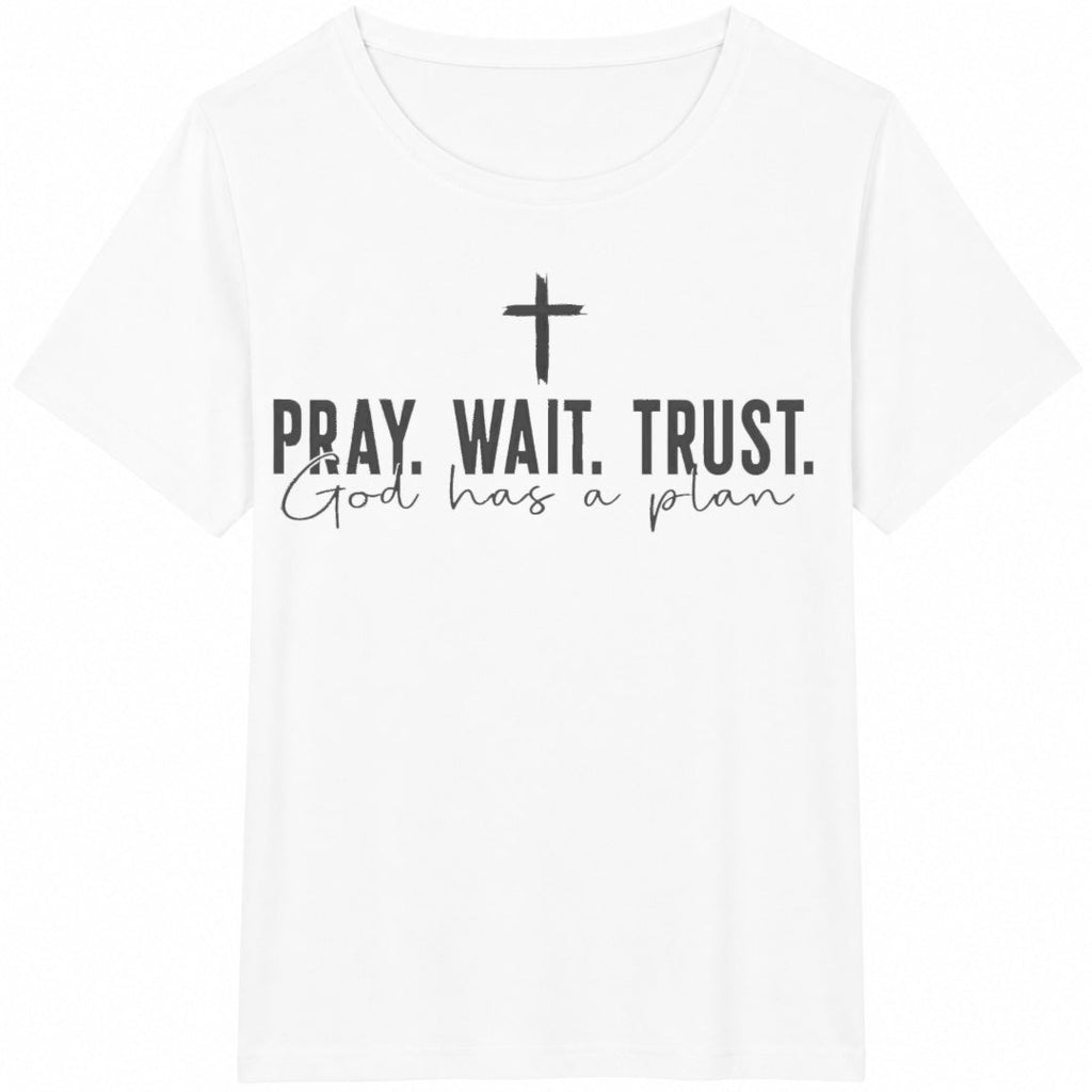 Pray Wait Trust Cotton T-Shirt product image 2
