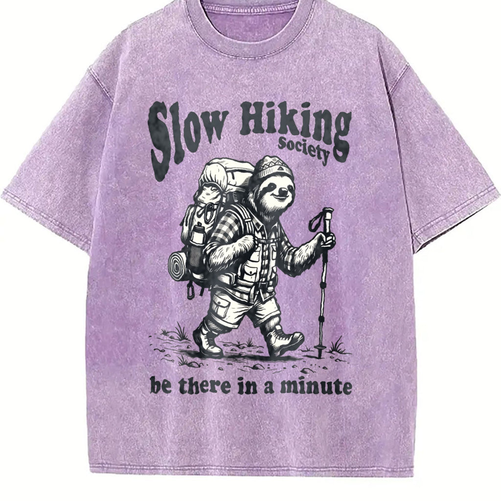 Slow Hiking Society Vintage Washed T-Shirt product image 6