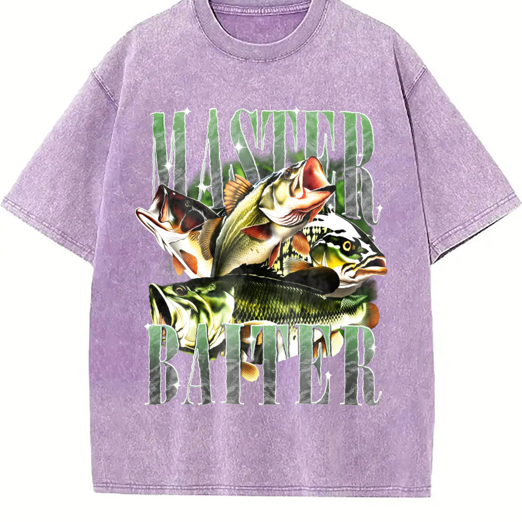 Master Baiter Bass Fishing Fisher Papa Dad Happy Vintage product image 6