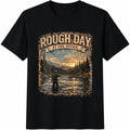 Rough Day At The Office Fly Fishing Cotton T-Shirt product image 1