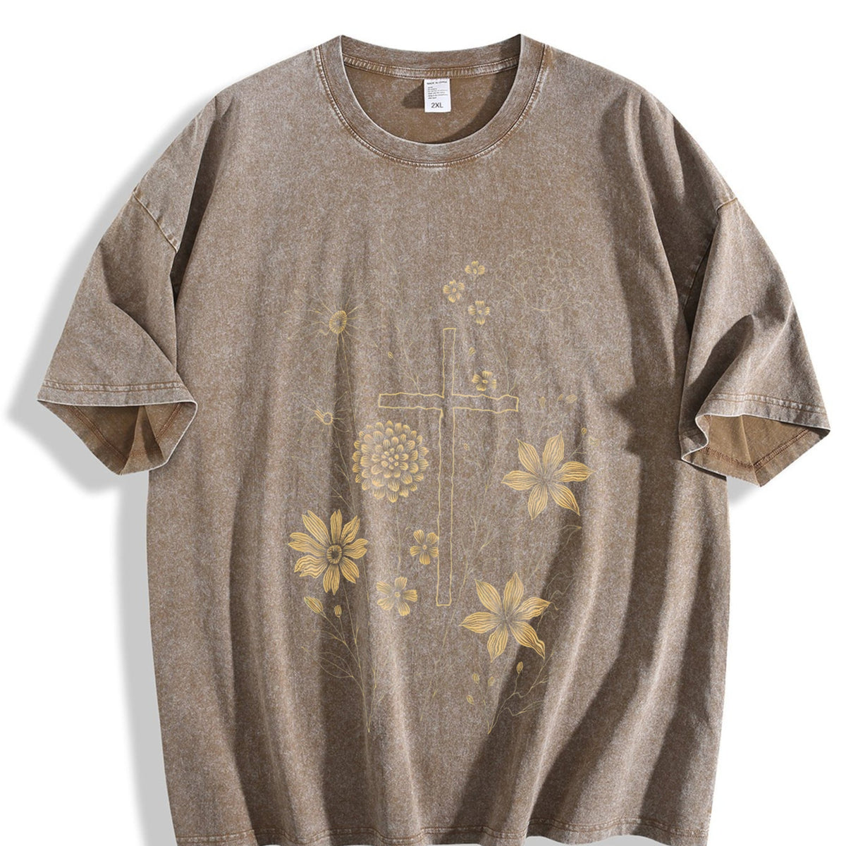 Christian Cross Vintage Washed T-Shirt product image 3