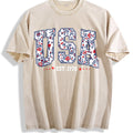 Floral USA Vintage Washed T-Shirt product image 1
