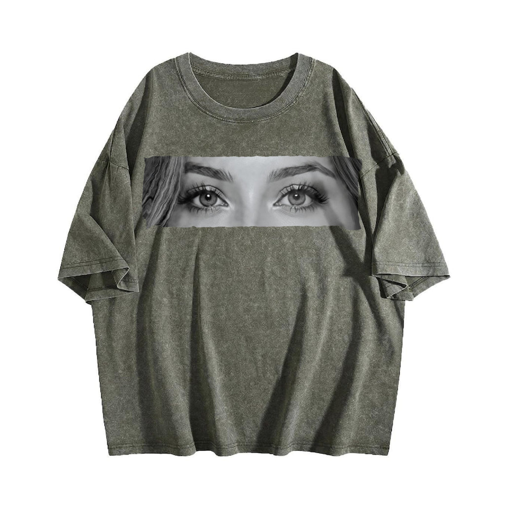 Photo Human Eyes Vintage Washed T-Shirt product image 4
