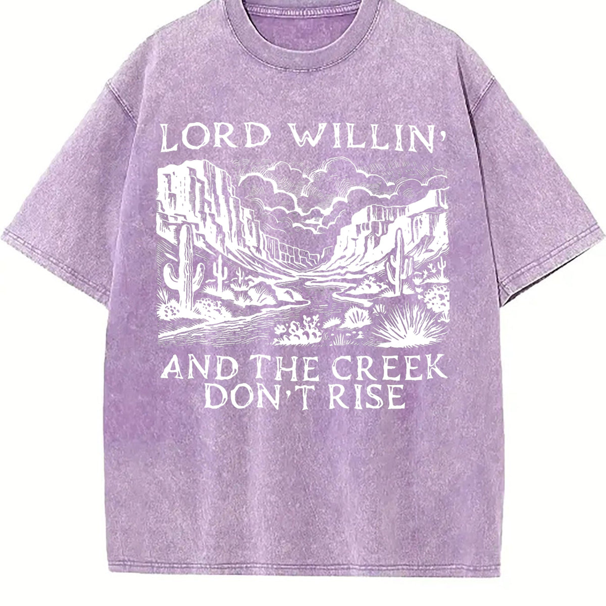 Lord Willin and the Creek Don't Rise Vintage Washed T-Shirt product image 6