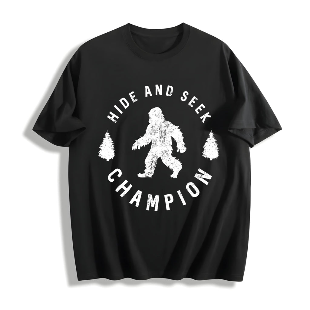 Hide And Seek Champion Funny Bigfoot Humor Cool Cotton product image 1
