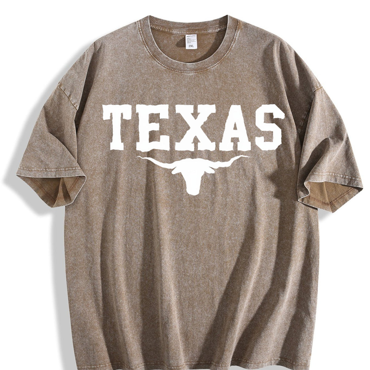 Texas Longhorn Cattle Vintage Washed T-Shirt product image 3