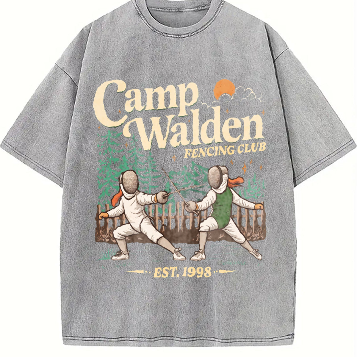 Camp Walden Fencing Club Vintage Washed T-Shirt product image 5