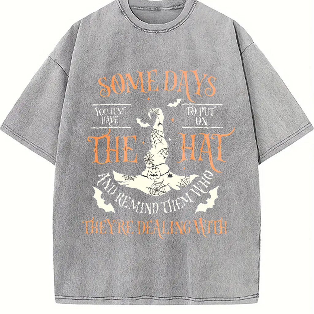 Funny Witch Vintage Washed T-Shirt product image 5