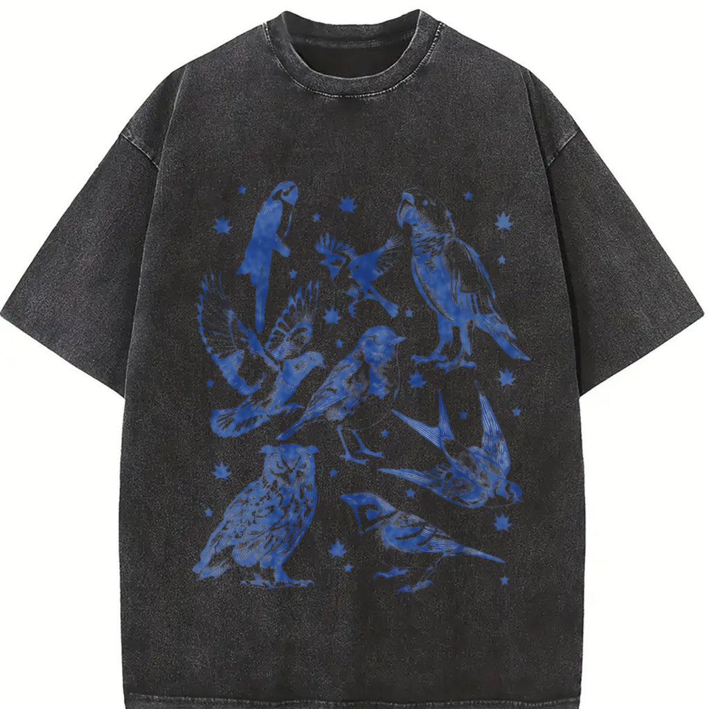 Bird Tattoo 90s Vintage Washed T-Shirt product image 2