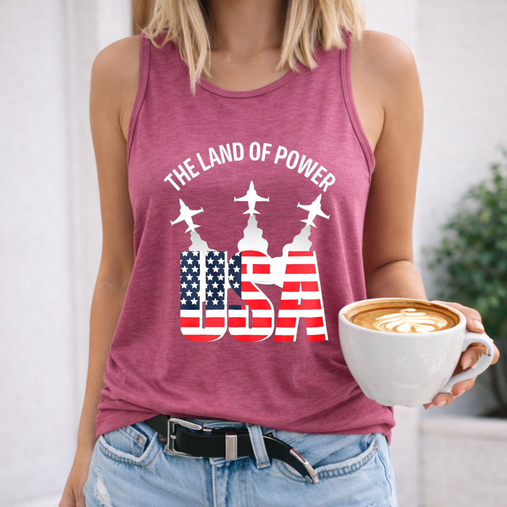 4th Of July Patriotic America Women's Tank Top