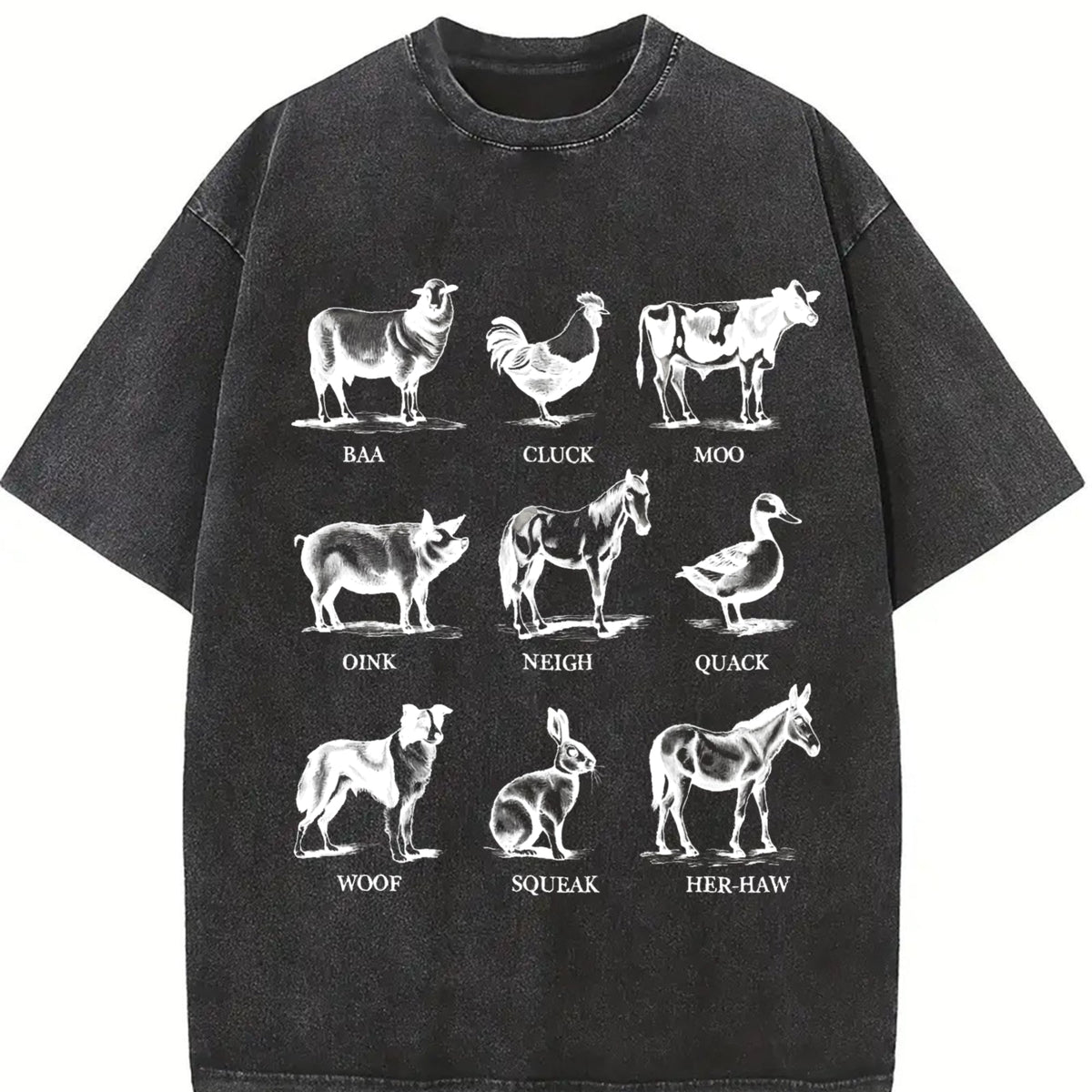 Farm Animals Vintage Washed T-Shirt product image 2