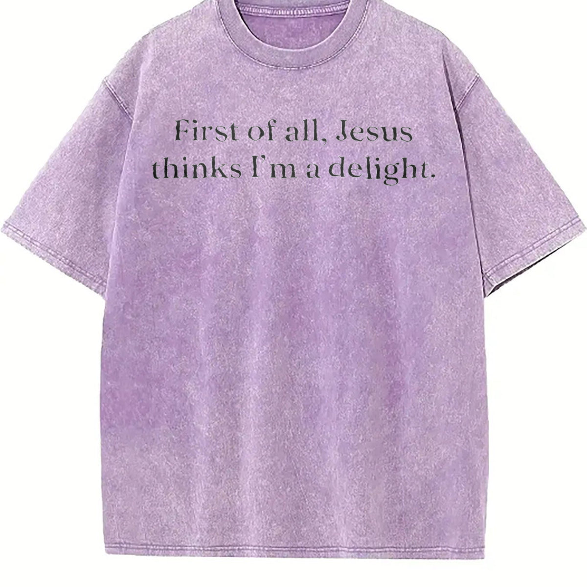 Jesus Thinks I'm A Delight Vintage Washed T-Shirt product image 6