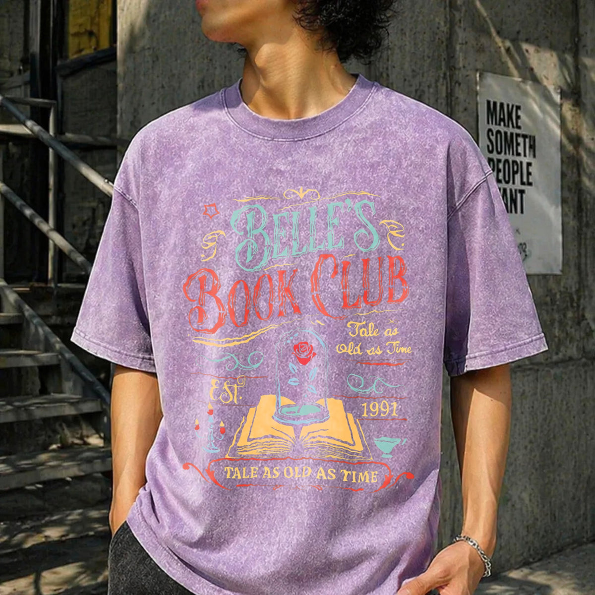 Disney Belle Book Club Vintage Washed T-Shirt product image 6