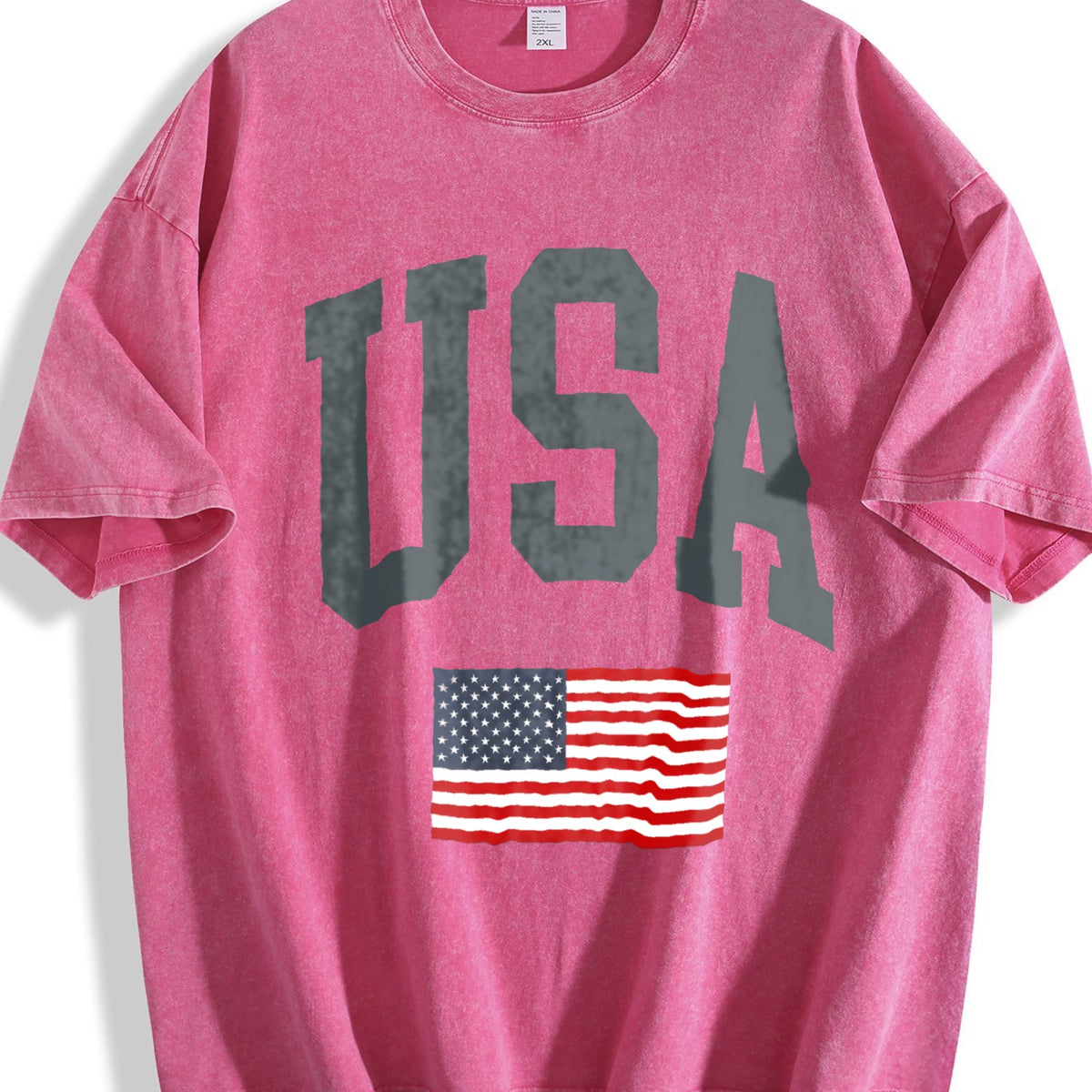 USA Flag - With Faded Aesthetic Vintage Washed T-Shirt product image 7