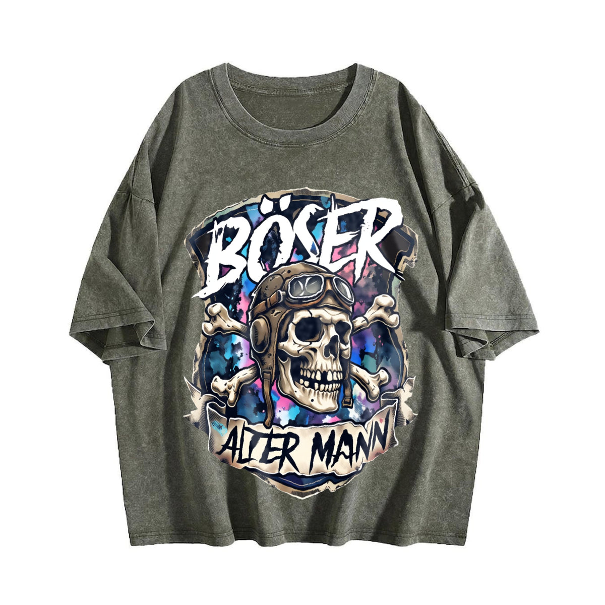 Evil Old Man Skull Y2K 100 Boxy Aesthetic Summer Vibes product image 4